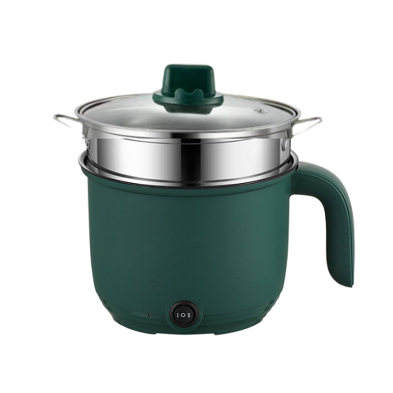 Nonstick 💥🔥Mini Electric Multi Cooker Pot.🍲 - Green - 1 L - ১ জনের খাবার রান্নার জন্য উপযোগী