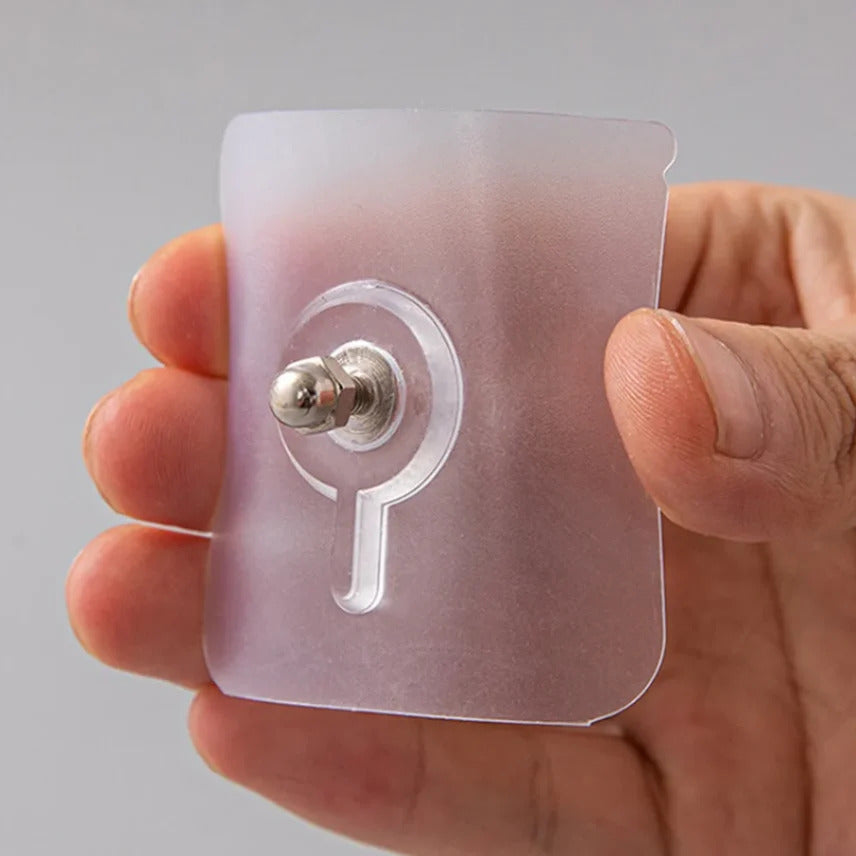 10pcs Adhesive Screw Hook Hanger - ১০ পিস স্ক্রু হুক