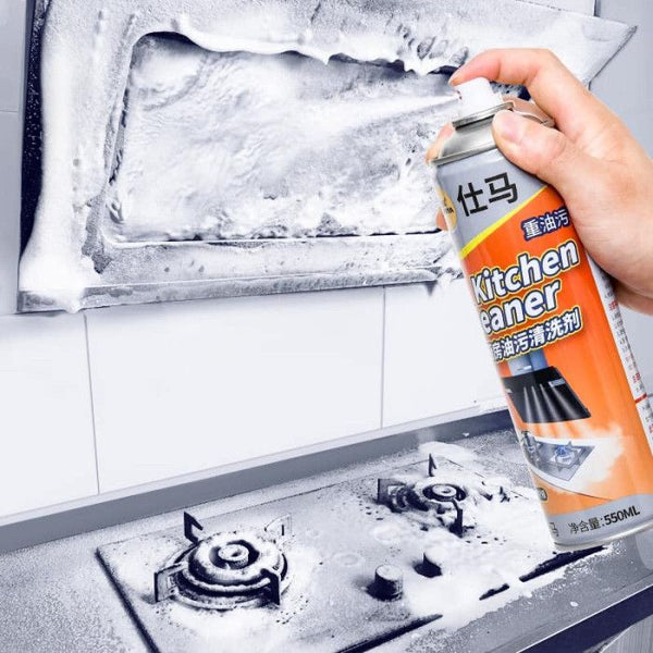 (1 Pcs)  Kitchen Cleaner Spray Foam - 500ml । শক্তিশালী ফোম ফর্মুলা, যা সহজেই তেল-চিটচিটে ময়লা ও দাগ দূর করে!