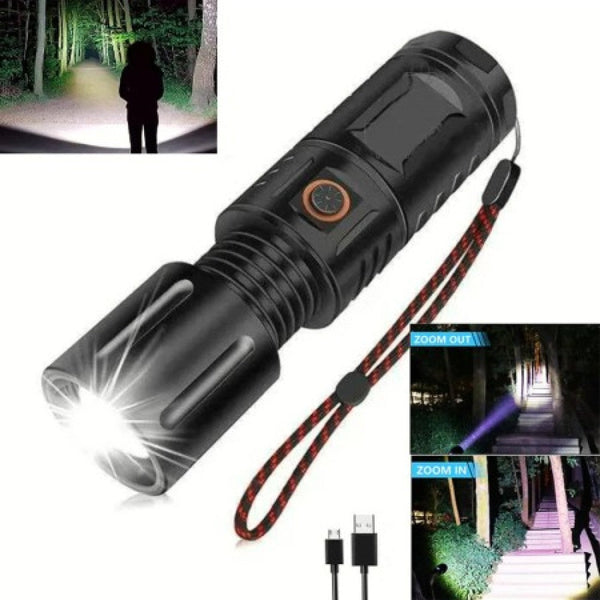 2 in 1 - High-Power Multi-Purpose Flashlight + Mobile Powerbank   - ( একের ভিতর ২ - পাওয়ার ব্যাংক +  ফ্ল্যাশ লাইট )