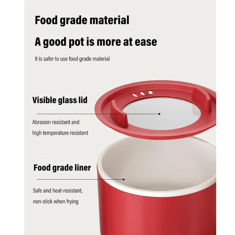 Nonstick Mini Portable Cooking Hotpot - 1.5L - ১-২ জনের খাবার রান্নার জন্য উপযোগী