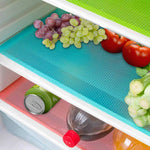 Washable Nonslip Refrigerator Mat - 4pcs Set । ( রেফ্রিজারেটর নন-স্লিপ ফ্রিজ ম্যাট  - ৪ পিস এর সেট ) - র‍্যান্ডম কালার