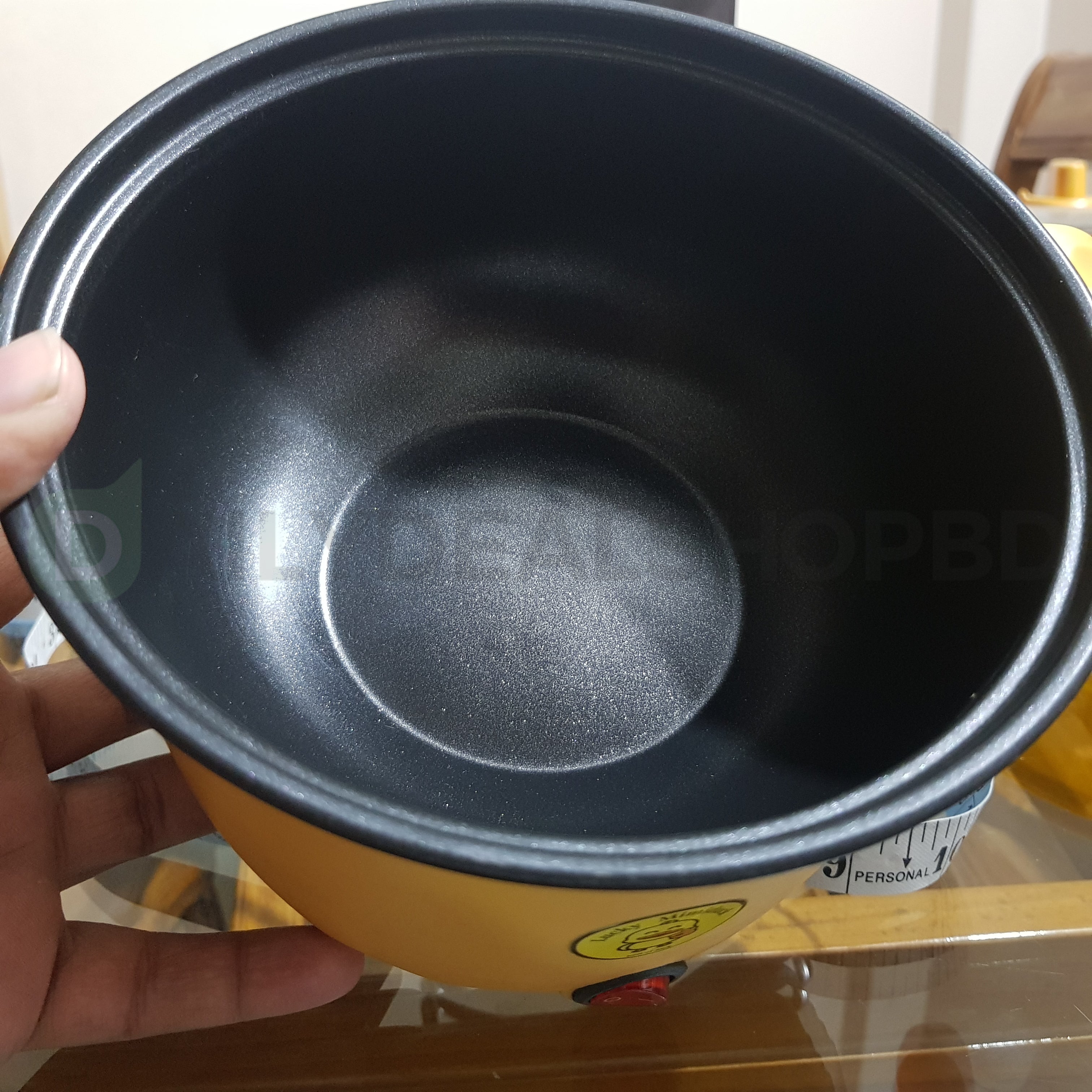 Nonstick Mini Portable Cooking Hotpot - Yellow - 1.8L - ১-২ জনের খাবার রান্নার জন্য উপযোগী ( 📢 অফার প্রাইজ ২ দিনের জন্য  )