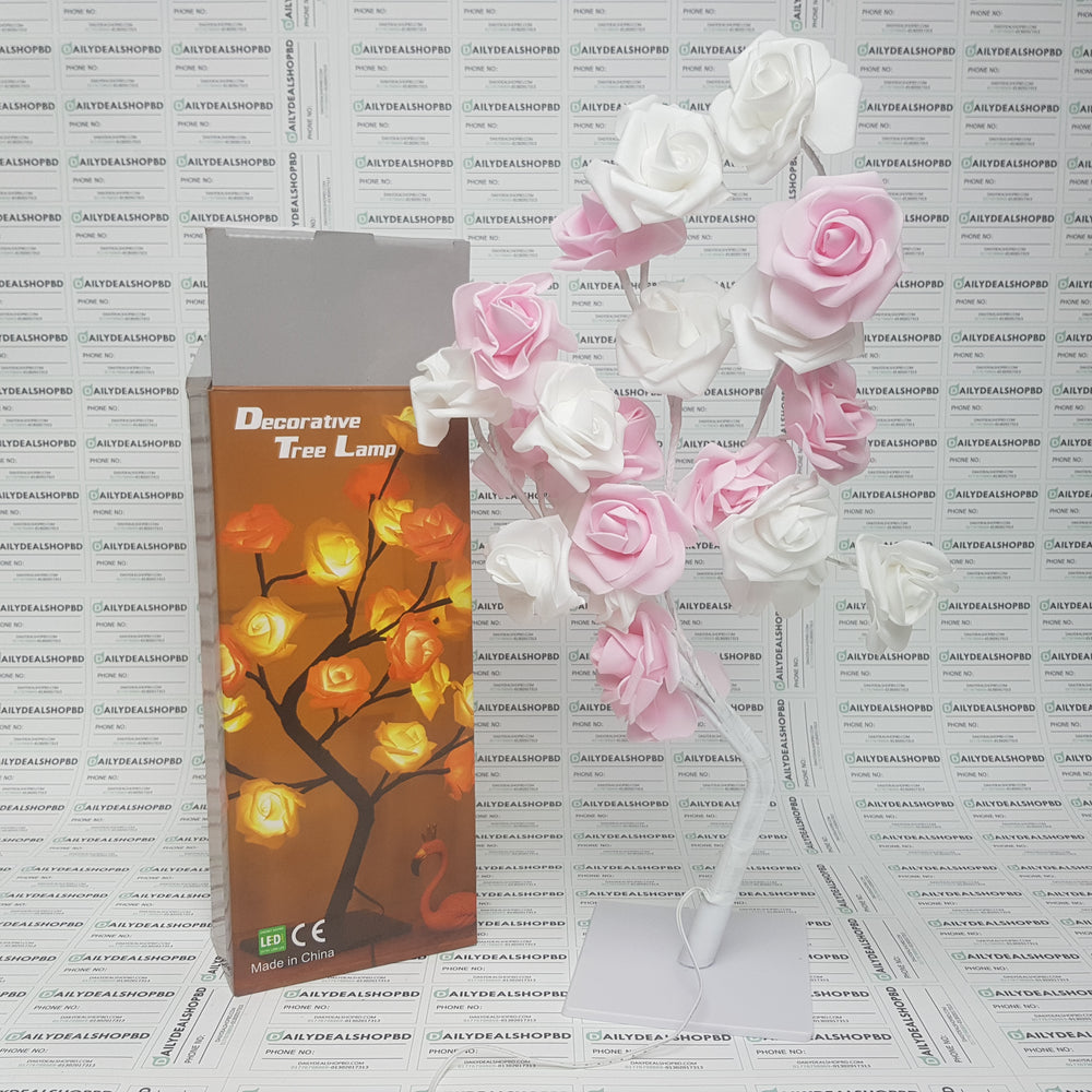 Decorative Rose Tree Lamp ( গোলাপের ট্রি লেম্প ) - ঘর ডেকোরেশন / প্রিয়জনকে গিফট করার জন্য বেস্ট আইটেম