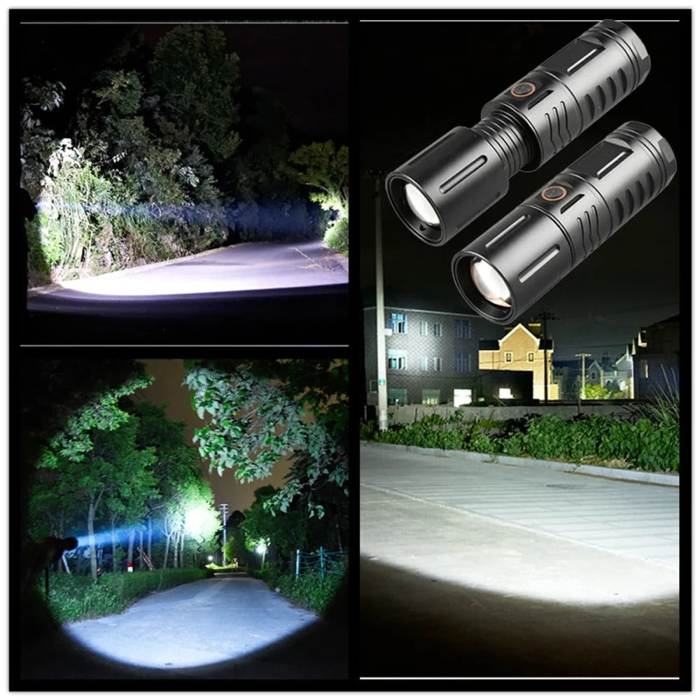 2 in 1 - High-Power Multi-Purpose Flashlight + Mobile Powerbank   - ( একের ভিতর ২ - পাওয়ার ব্যাংক +  ফ্ল্যাশ লাইট )