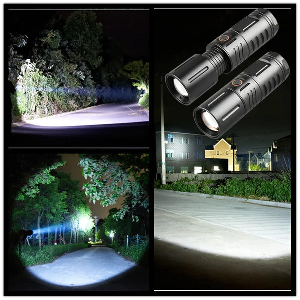 2 in 1 - High-Power Multi-Purpose Flashlight + Mobile Powerbank   - ( একের ভিতর ২ - পাওয়ার ব্যাংক +  ফ্ল্যাশ লাইট )