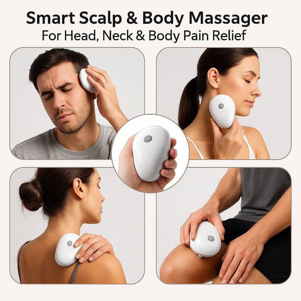 Smart Scalp Massager – Instant Relaxation, Healthy Hair | ( স্মার্ট স্ক্যাল্প ম্যাসাজার – রিলাক্স ও মাথার যত্ন এখন হাতের মুঠোয় ) - র‍্যান্ডম কালার