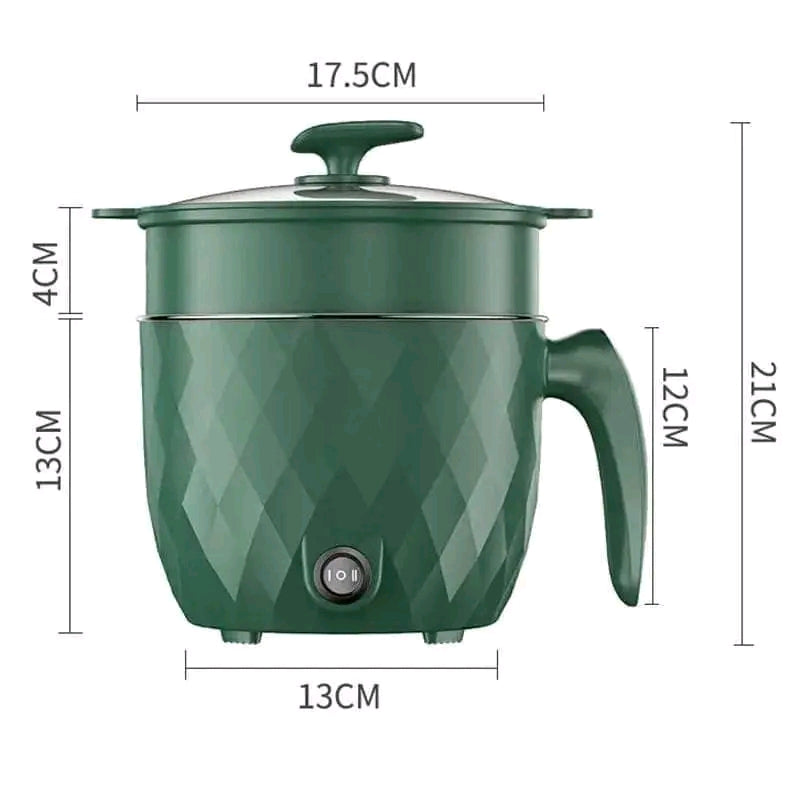 Nonstick Mini Diamond Cooking Hotpot - 1.8L - ১-২ জনের খাবার রান্নার জন্য উপযোগী