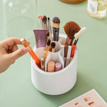 360° Rotate Mini Cosmetic Organizer - ( প্রিমিয়াম মেকআপ ব্রাশ ও কসমেটিক অর্গানাইজার )