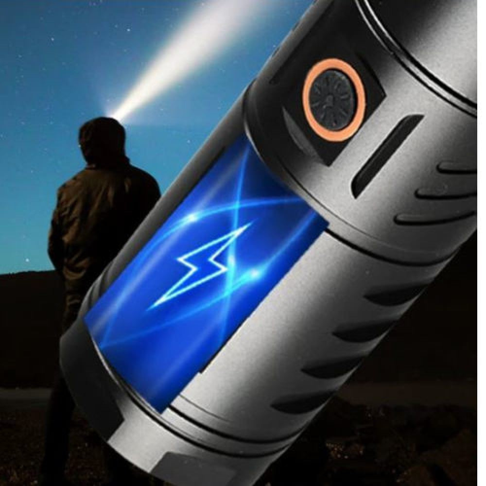2 in 1 - High-Power Multi-Purpose Flashlight + Mobile Powerbank   - ( একের ভিতর ২ - পাওয়ার ব্যাংক +  ফ্ল্যাশ লাইট )