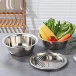 3-in-1 Vegetable Cutter with Drain Basket