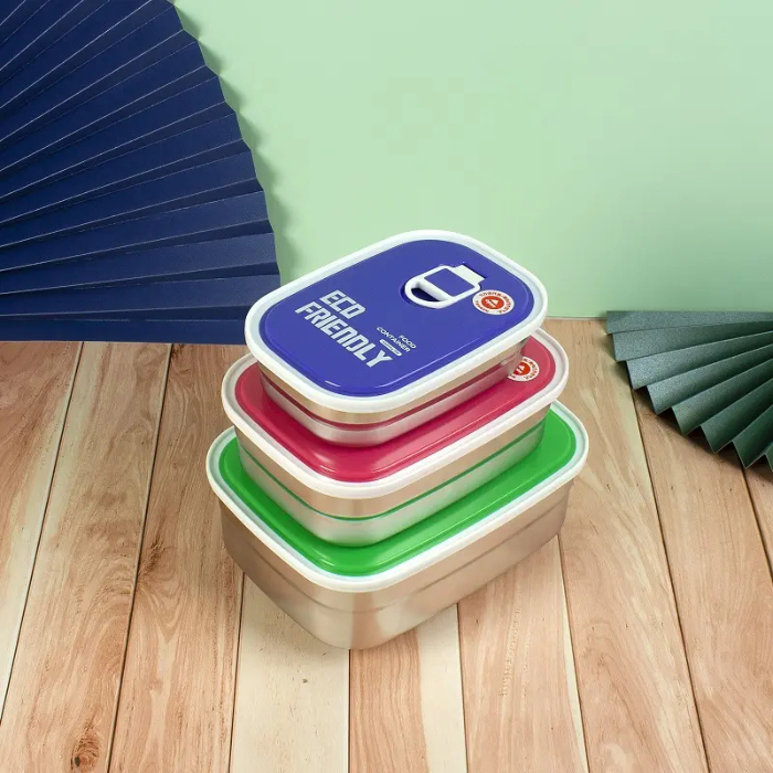 Stainless Steel Sealed - Lunch Box/ Tiffin Box - ( প্রতি টি বক্স এর দাম আলাদা করে।)