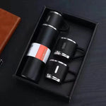 Vacuum Flask Set Drinking Water Bottle - 500ml - পানি / চা / কফি / দুধ গরম  রাখার  ভেকাম ফ্লাস্ক - র‍্যান্ডম কালার