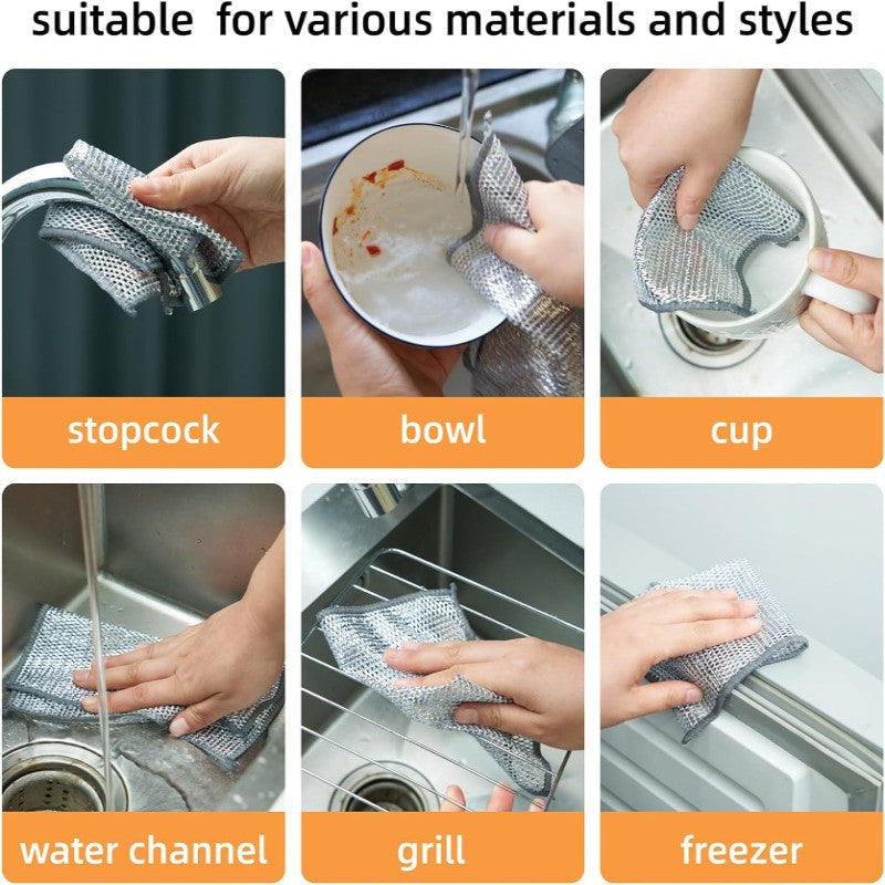 ম্যাজিক মাজুনি - (ডাবল লেয়ারের) NON-SCRATCH Multipurpose Magic Dish Cloth