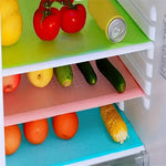Washable Nonslip Refrigerator Mat - 4pcs Set । ( রেফ্রিজারেটর নন-স্লিপ ফ্রিজ ম্যাট  - ৪ পিস এর সেট ) - র‍্যান্ডম কালার