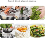 3-in-1 Vegetable Cutter with Drain Basket