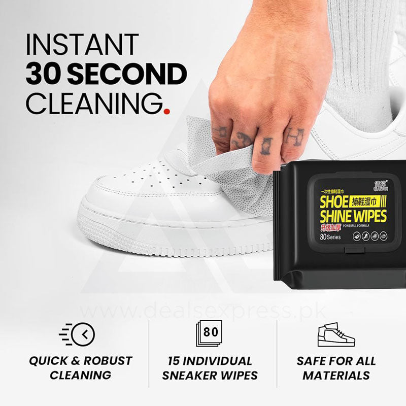 Disposable Shoe Cleaning / Shine Wipes ( 80 Pcs) | মাত্র ৩০ সেকেন্ড এ নতুন করে ফেলুন আপনার কেডস , স্নিকারস ও লেদার জুতা