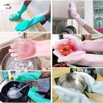 Magic Silicone Kitchen Hand Gloves (1 Pair) - ম্যাজিক সিলিকন কিচেন হ্যান্ড গ্লাভস - ১ জোড়া