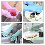 Magic Silicone Kitchen Hand Gloves (1 Pair) - ম্যাজিক সিলিকন কিচেন হ্যান্ড গ্লাভস - ১ জোড়া