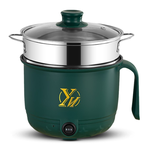 Nonstick Mini Portable Cooking Hotpot - Green - 1.8L - ১-২ জনের খাবার রান্নার জন্য উপযোগী