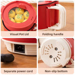 Nonstick Mini Portable Cooking Hotpot - 1.5L - ১-২ জনের খাবার রান্নার জন্য উপযোগী
