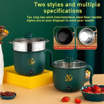 Nonstick 💥🔥Mini Electric Multi Cooker Pot.🍲 - Green - 1 L - ১ জনের খাবার রান্নার জন্য উপযোগী