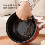 Nonstick Mini Portable Cooking Hotpot - 1.5L - ১-২ জনের খাবার রান্নার জন্য উপযোগী