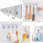 10pcs Adhesive Kitchen Wall Hanging Hooks - ১০ পিস হেঙ্গিং হুকন