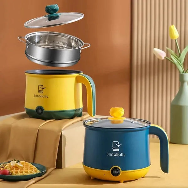 Nonstick Mini Portable Cooking Hotpot - Simplycity - 1.8L - ১-২ জনের খাবার রান্নার জন্য উপযোগী ( 📢 অফার প্রাইজ ২ দিনের জন্য  )
