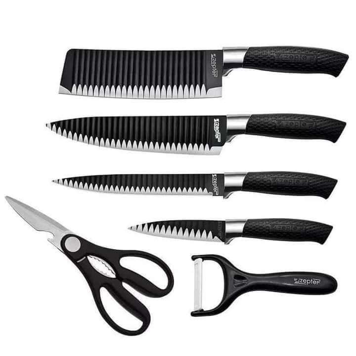 6 Pieces Knife Set - রান্নাঘরের দরকারি ৬ পিস এর চাকু সেট