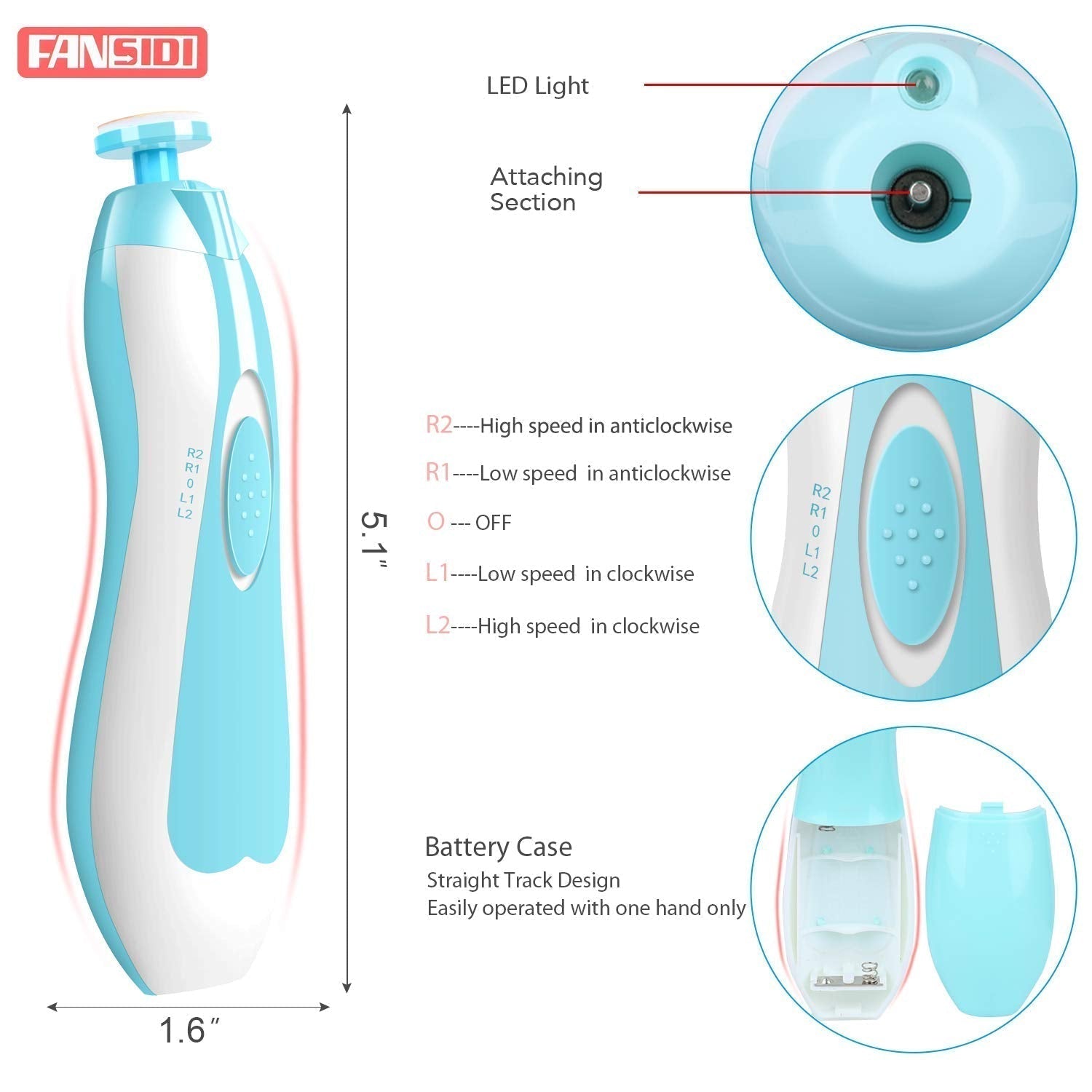 Electric Baby Nail Trimmer - ( ইলেক্ট্রিক বেবি নেইল ট্রিমার )