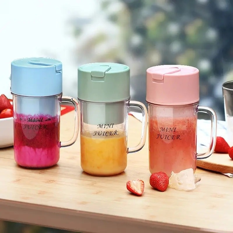 2 In 1 Mini Portable Usb Rechargeable Cup Juice Blender