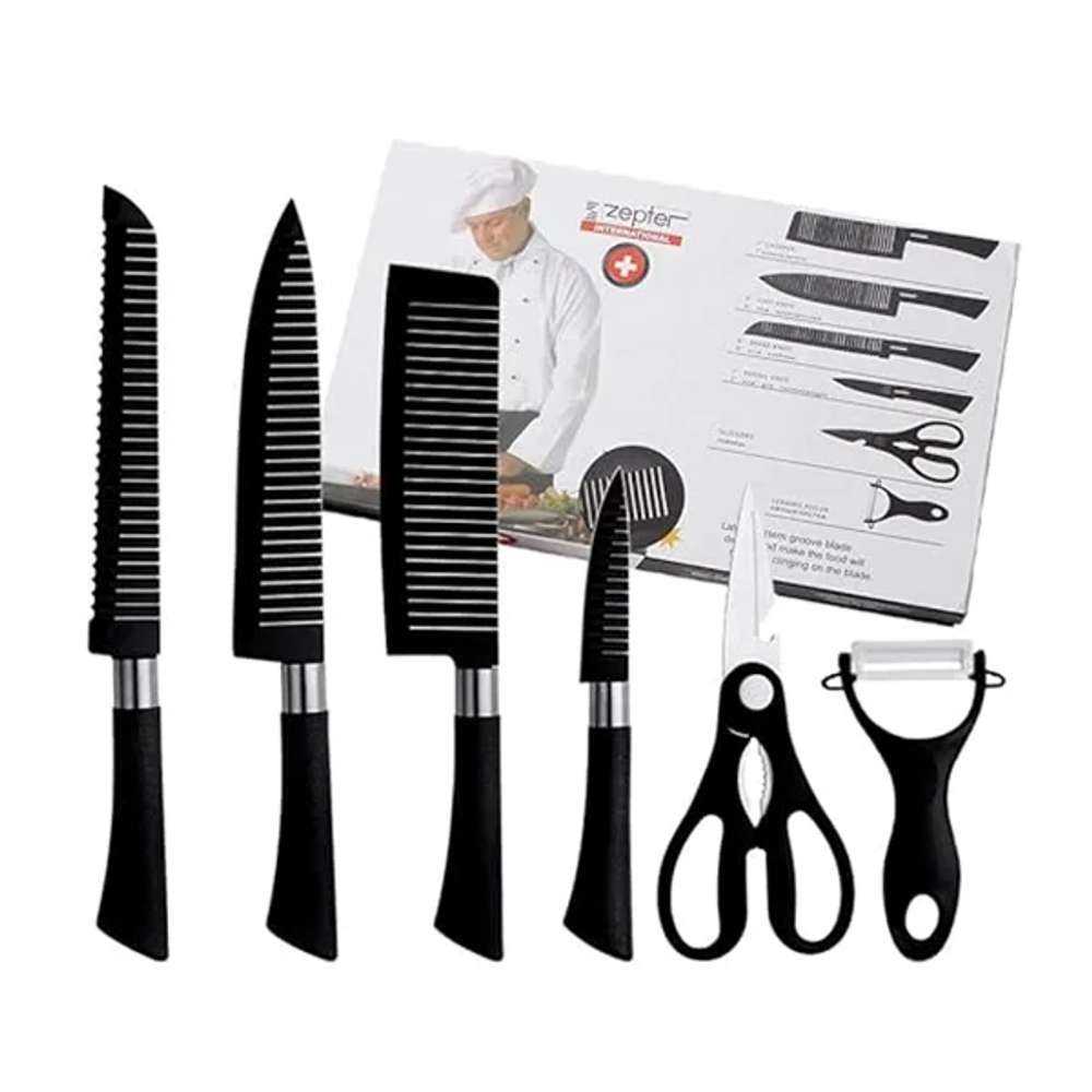 6 Pieces Knife Set - রান্নাঘরের দরকারি ৬ পিস এর চাকু সেট