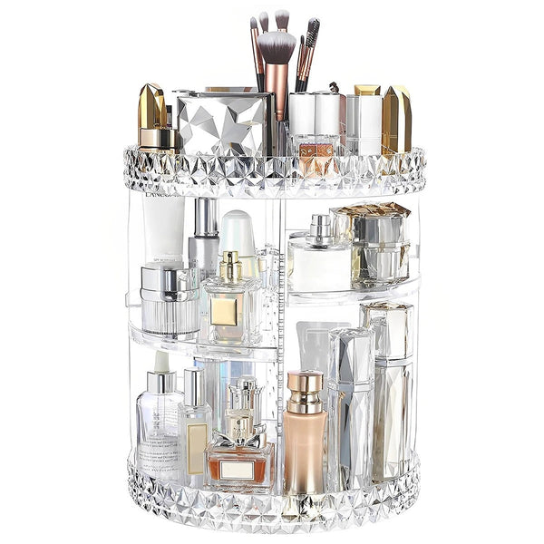 360° Acrylic Makeup & Cosmetics Organizer ( ৩৬০ ডিগ্রি মেকআপ ও কসমেটিক্স অরগানাইজার )