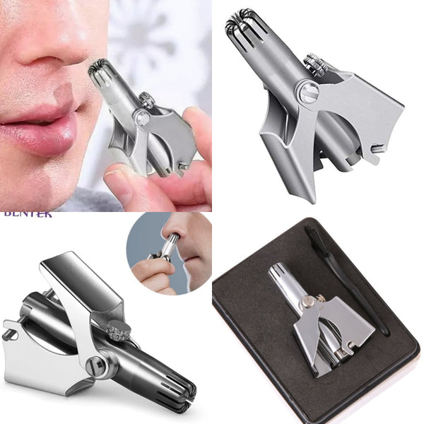 Stainless Steel Manual Nose Trimmer - 🚨 Original China Product - ( নাকের ভিতরের পশম কাটার ম্যানুয়াল ট্রিমার )