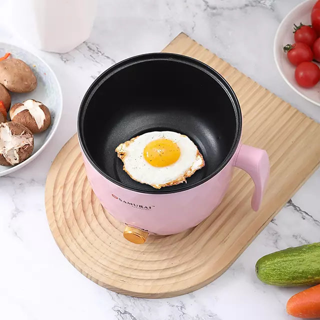 Crown Nonstick Mini Portable Cooking Hotpot - 1.8L - ১-২ জনের খাবার রান্নার জন্য উপযোগী - ( 1PC Silicon Spatula ফ্রি )
