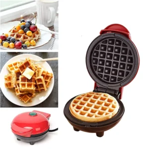 Mini Electric Waffle Maker - ( মিনি ইলেকট্রিক ওয়াফেল মেকার মেশিন – ঝটপট নাস্তা ) – 350 Watt
