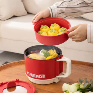 Nonstick Mini Portable Cooking Hotpot - 1.5L - ১-২ জনের খাবার রান্নার জন্য উপযোগী