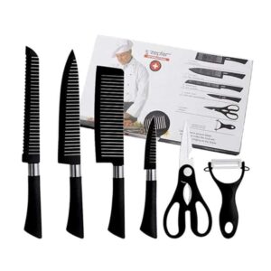 6 Pieces Knife Set - রান্নাঘরের দরকারি ৬ পিস এর চাকু সেট - অরিজিলান চায়না
