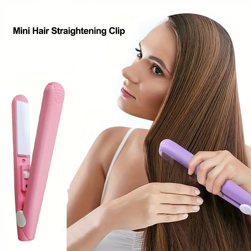 ১ পিস - Mini Portable Hair Straightener - ✨ "মাত্র ৫ মিনিটেই পার্লারের মতো সুন্দর হেয়ার স্টাইল—এখন ঘরেই!"