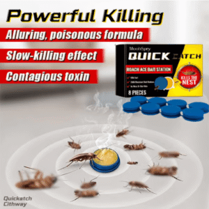 Quick Catch Cockroach Killer Bait / Button – 1 Set (8 Pcs) | তেলাপোকার সমস্যার জন্য সহজ ও কার্যকর সমাধান
