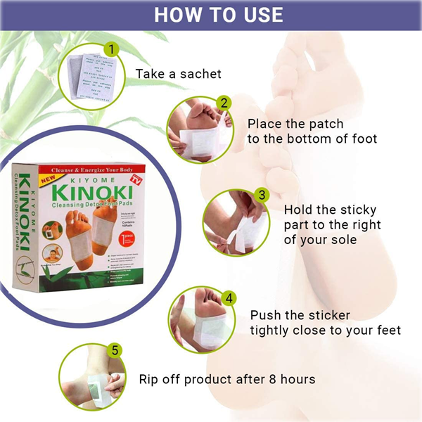 Kinoki Cleansing Detox Foot Pads - (১ প্যাকেট=১০ পিস) - Image 3
